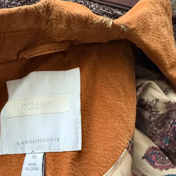 Anthropologie Brown Leather Jacket - Picture 4 of 9